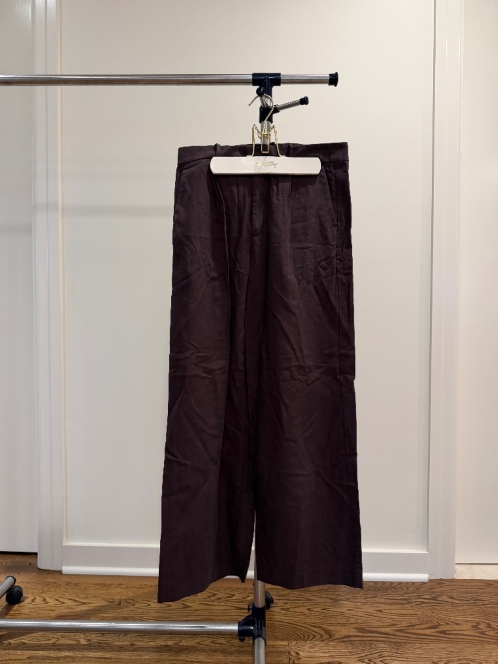 Madewell Slouchy Wide Leg Pants in Brown
